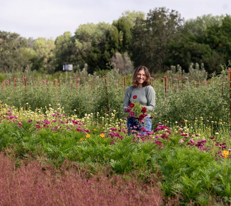 Zoe Hitchner at Front Porch Farm in Healdsburg—Photo by Eileen Roche