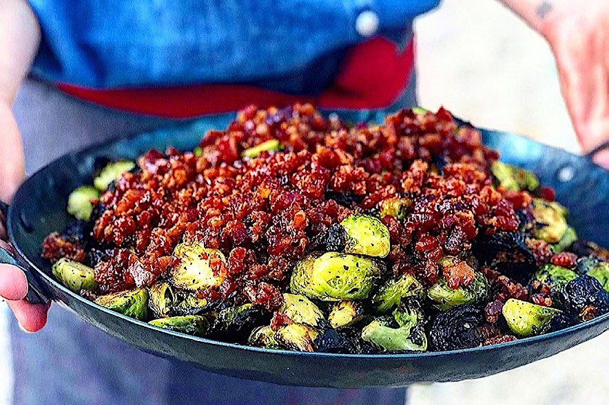 Brussels Sprouts (with brown sugar bacon marmalade) at Glen Ellen Star