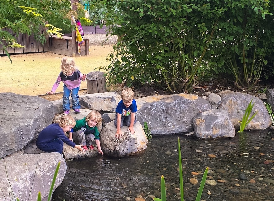 Miniature version of the Russian River at the Children's Museum of Sonoma County