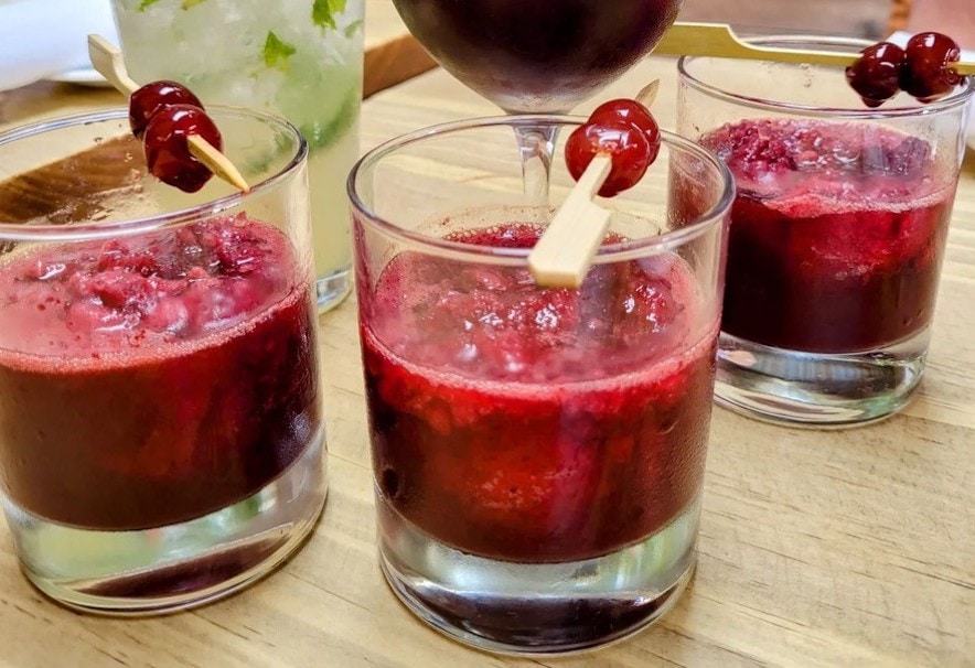 "Sorbet sippers" at the girl & the fig in Sonoma