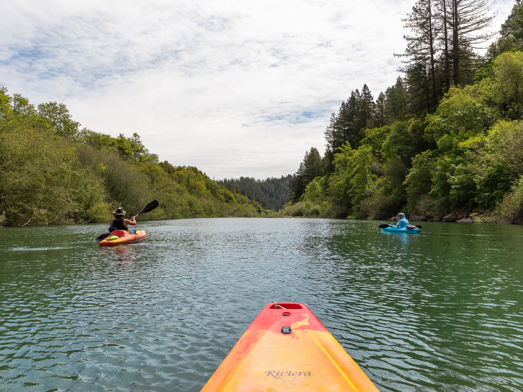 Kayak on the Russian River in Sonoma County