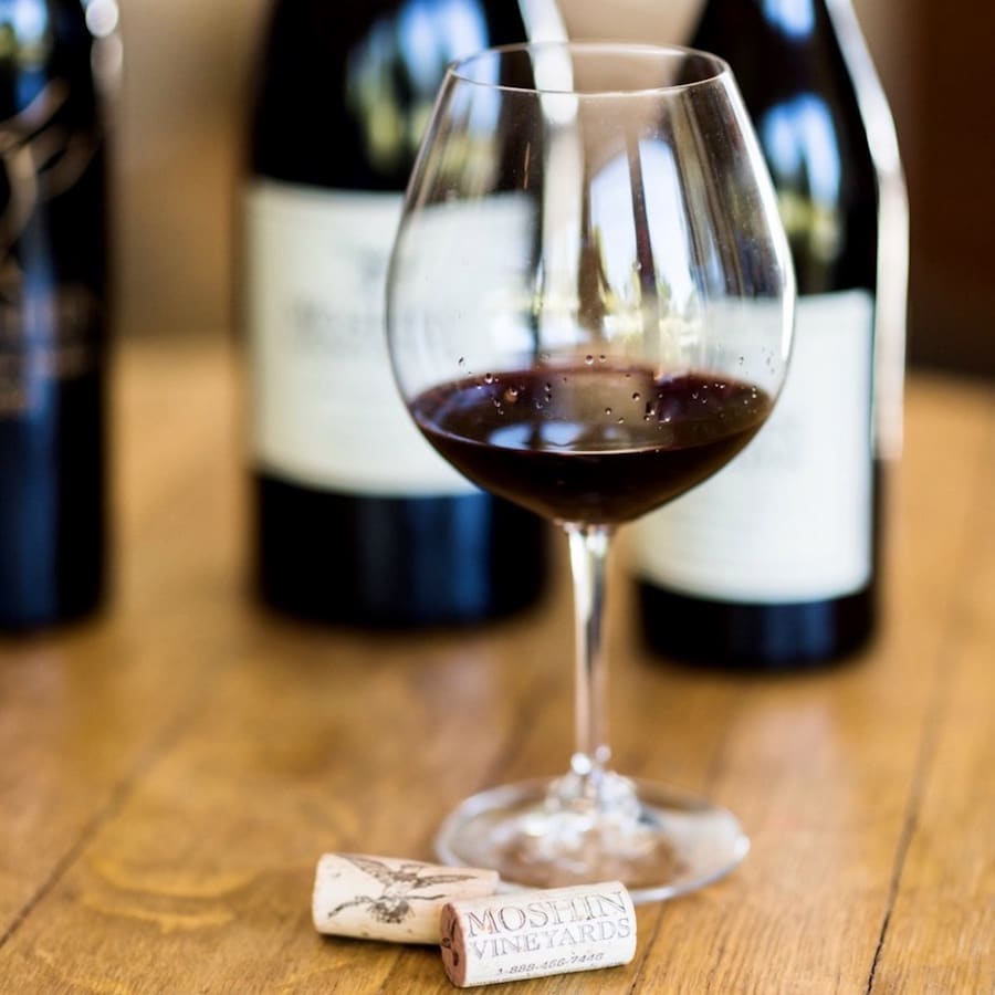 Pinot noir (like this wine from Moshin Vineyards) is the ultimate taste of Fall