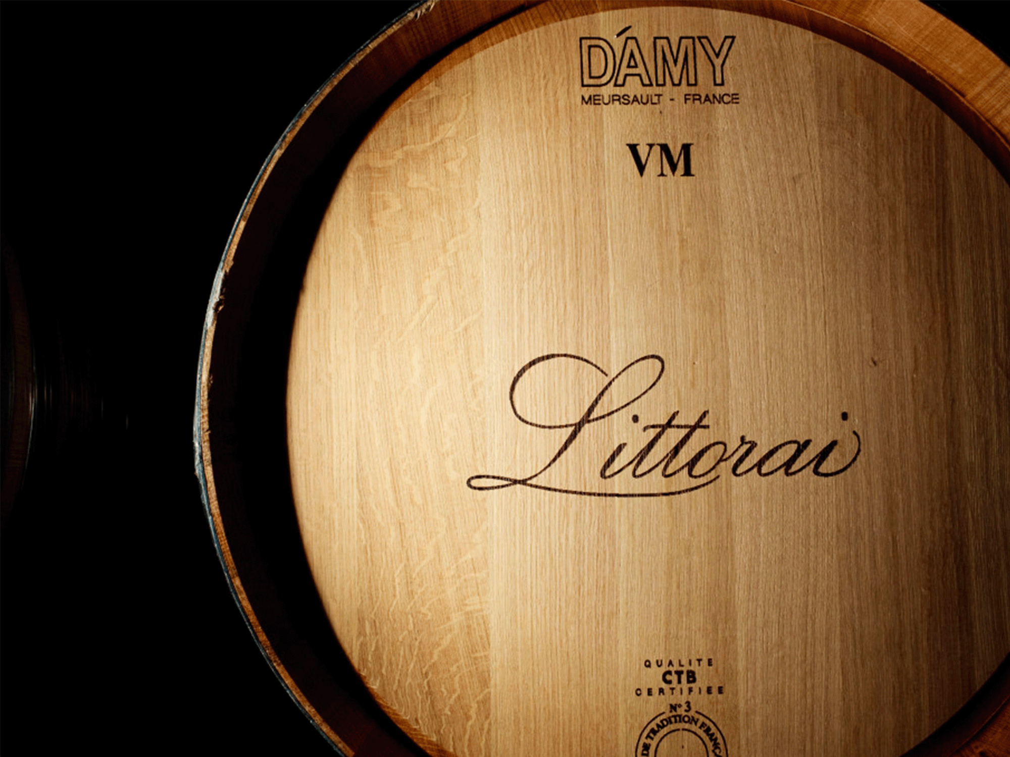 wine barrel at littorai winers in sebastopol sonoma county
