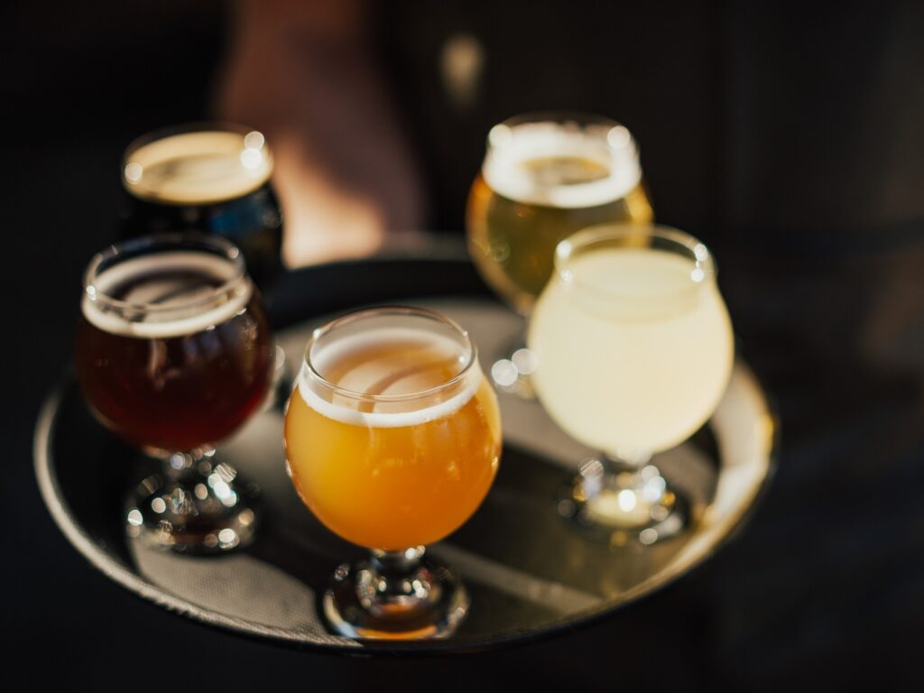 beer platter at brewsters beer garden and restaurant in petaluma