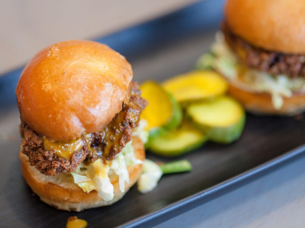 beef sliders from the bird and the bottle in santa rosa