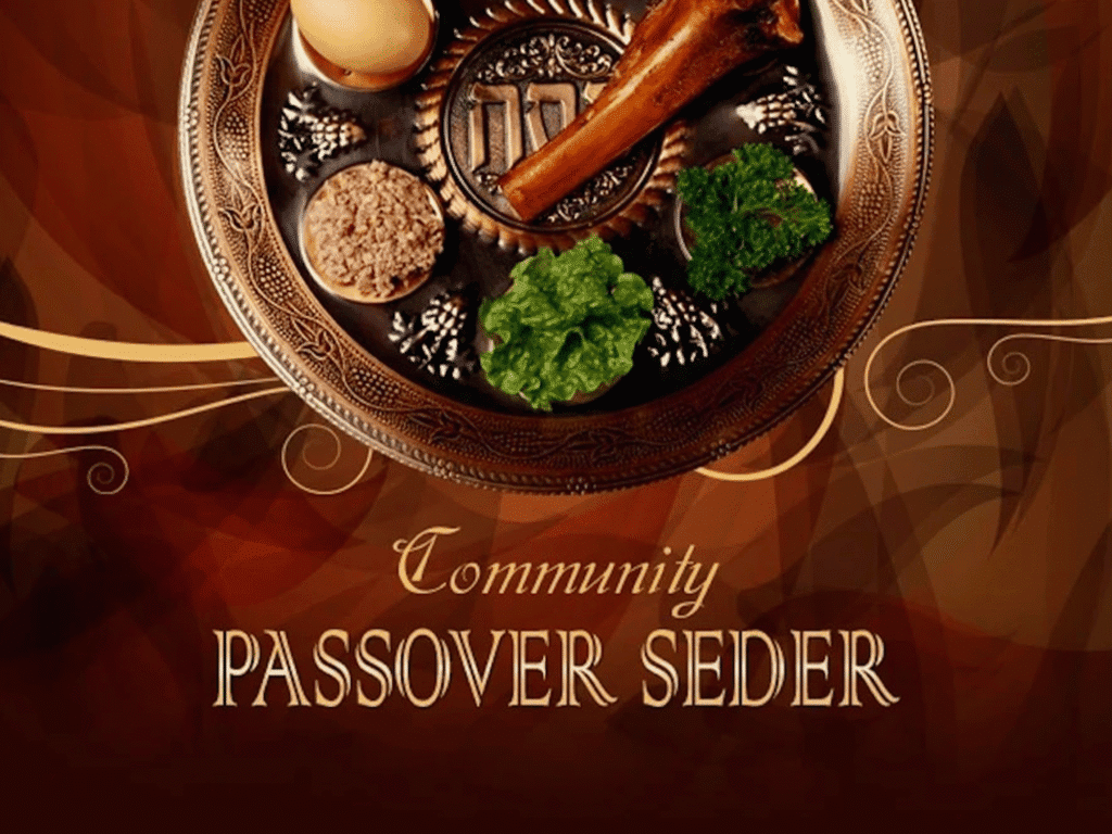 community passover seder flyer