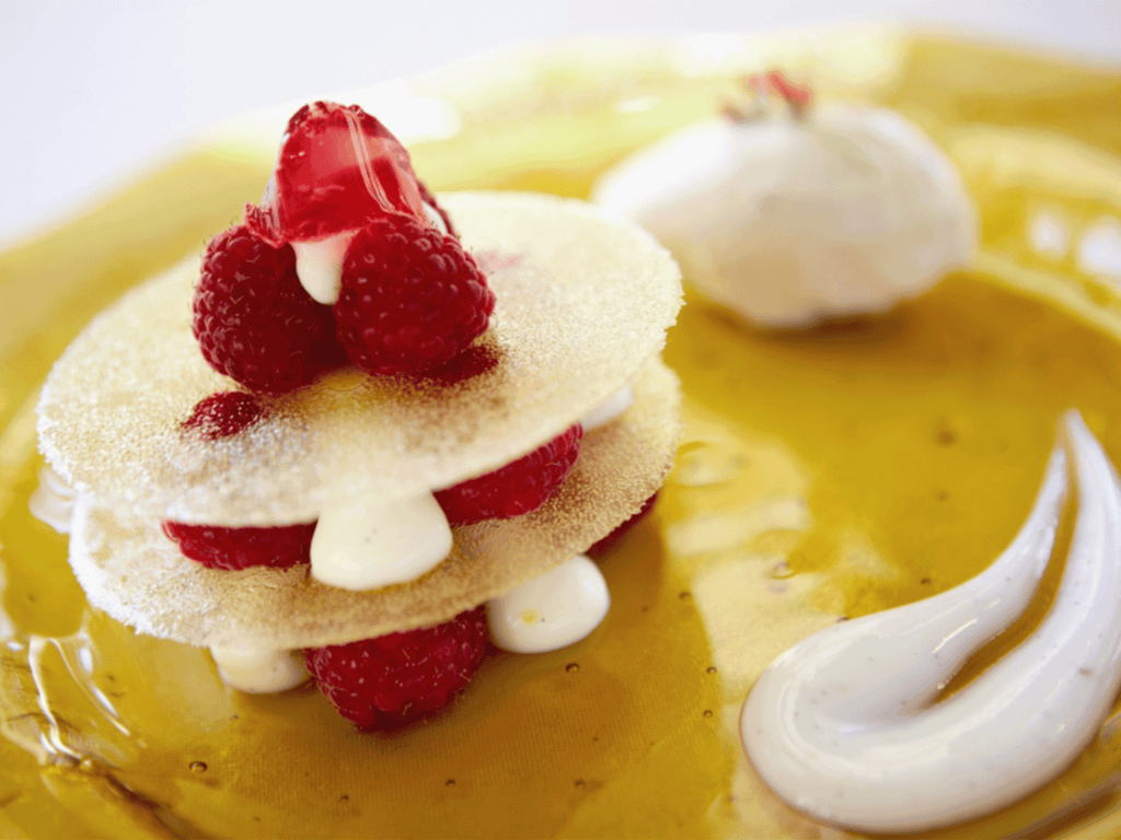 dessert from sante restaurant at fairmont mission inn in sonoma