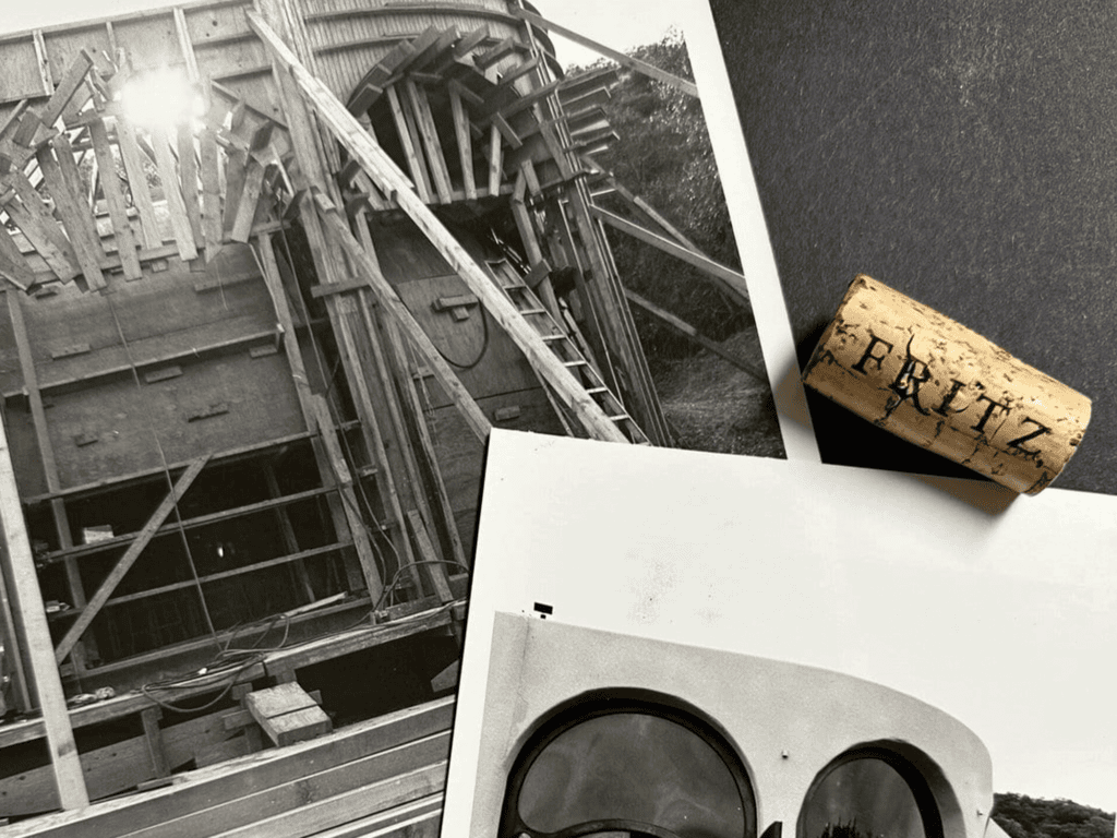 photos of early designs of fritz winderground winery in sonoma county