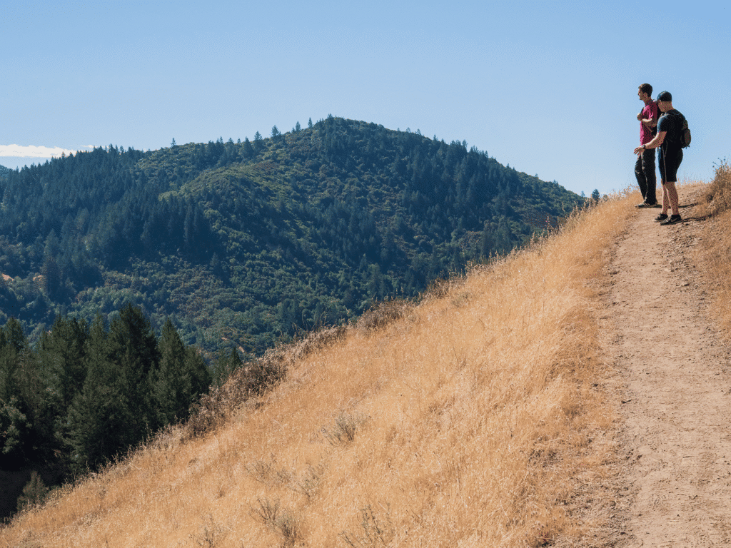 visitors hiking hood mountain regional park and open space preserve in santa rosa sonoma county