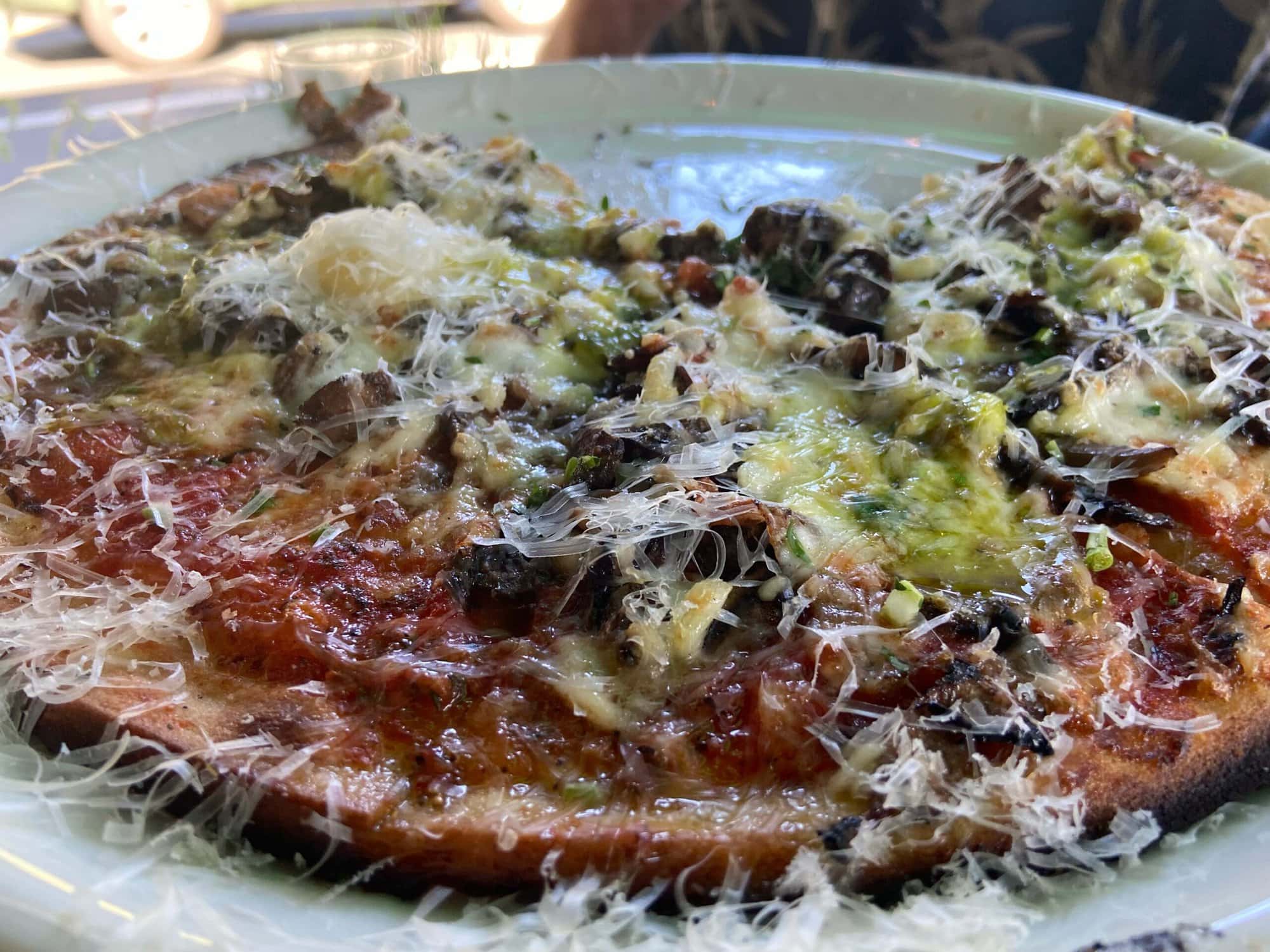 Pizza from Il Fuoco in Sonoma, California