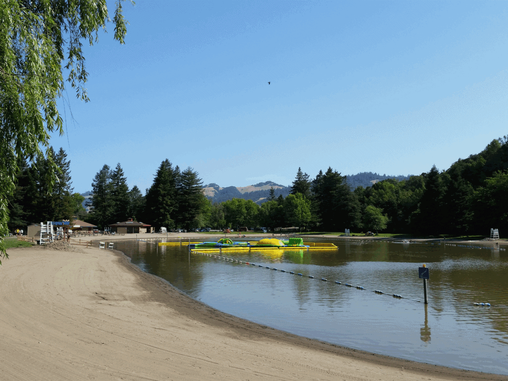 seasonal water park at spring lake sonoma county