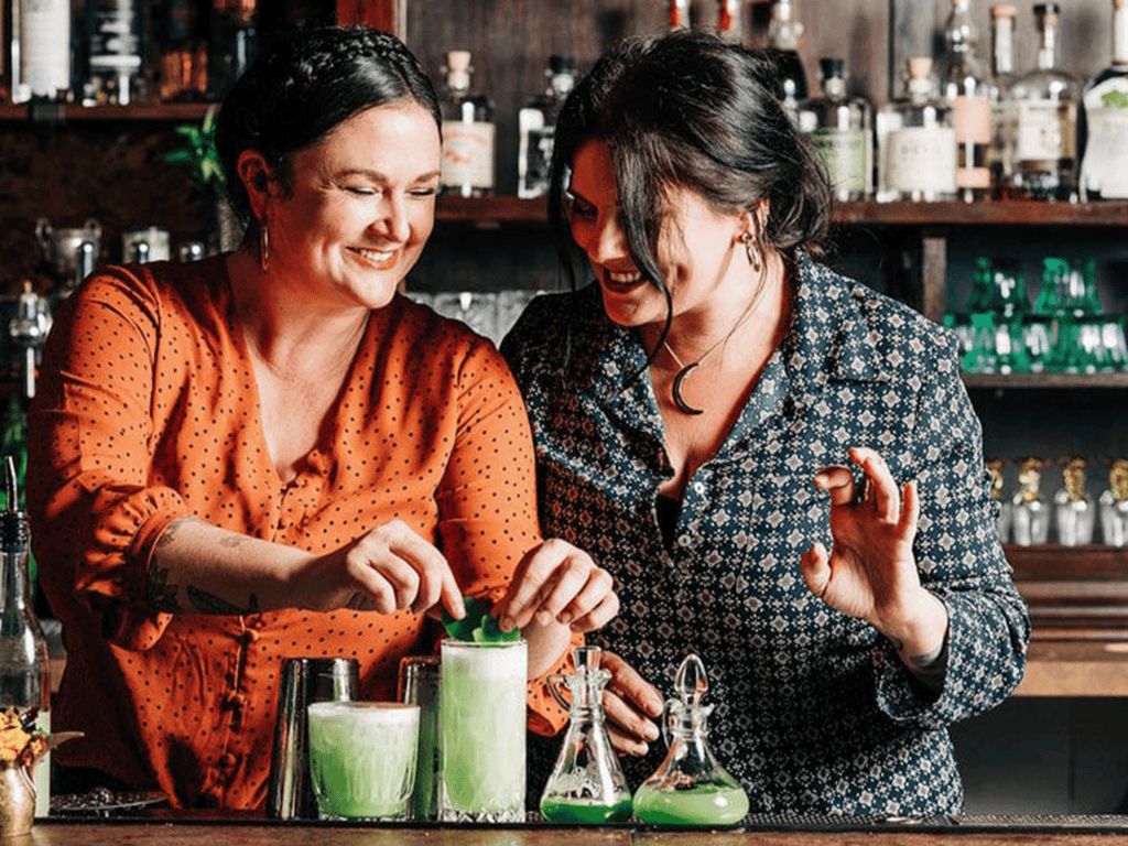 lo and behold making craft cocktails in healdsburg