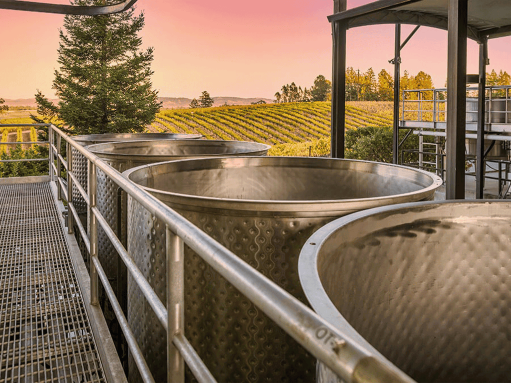 production facility at lynmar estate winery in sonoma county