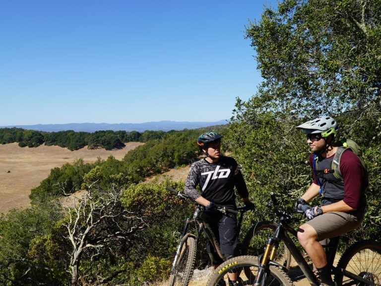 mountian biking at trione annadel state park in santa rosa