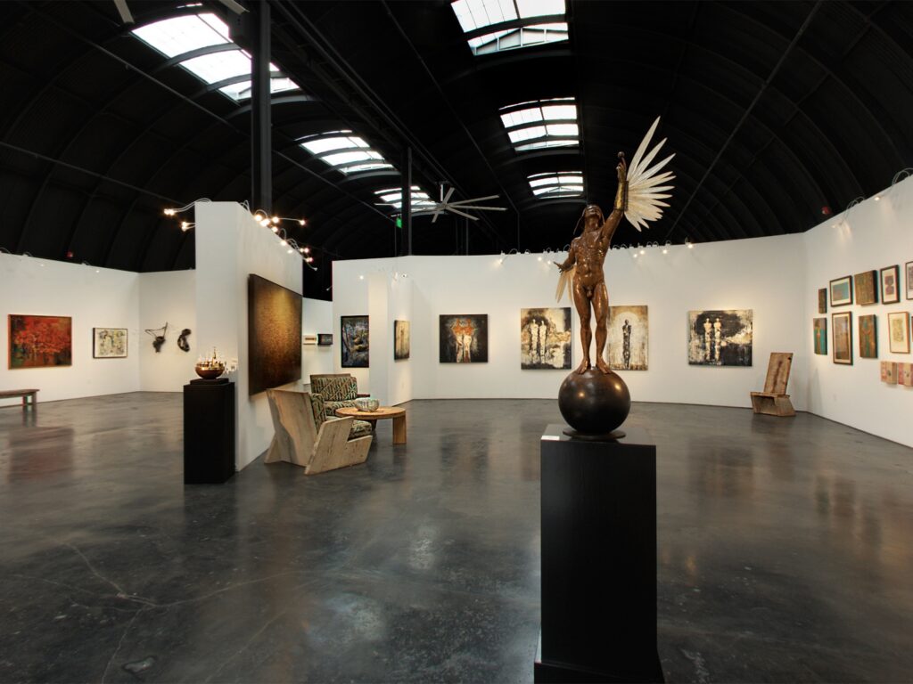 sculptures at paul mahder gallery in sonoma county