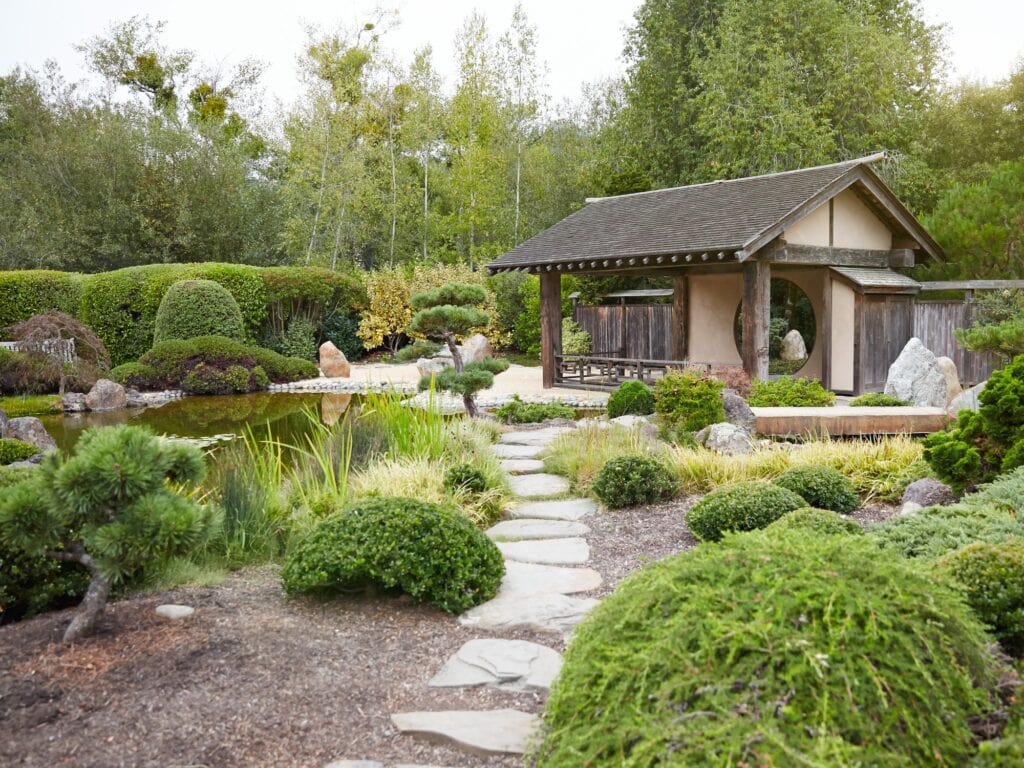 osmosis day spa sanctuary Japanese garden in sonoma county