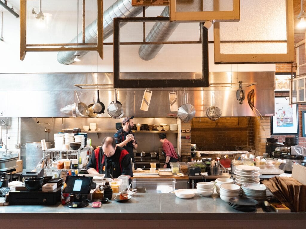 chefs cooking at ramen gaijin in sonoma county
