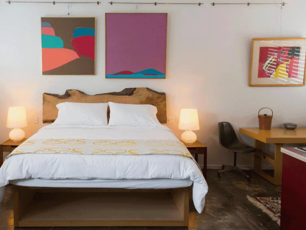 inside the room view at the astro motel in santa rosa