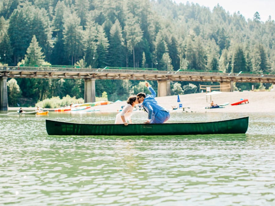 Married couple on Russian River