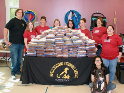 Sonoma County Tourism Cares volunteers at the Humane Society of Sonoma County's Santa Rosa campus.