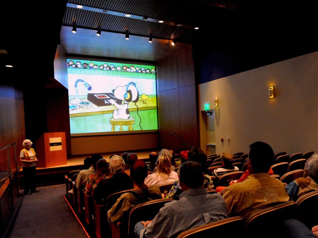 snoopy movie playing at the charles m schulz museum in sonoma county