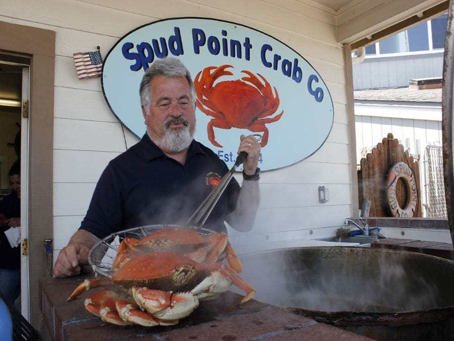 During Dungeness crab season, you'll find claws for celebration at Spud Point Crab Company 