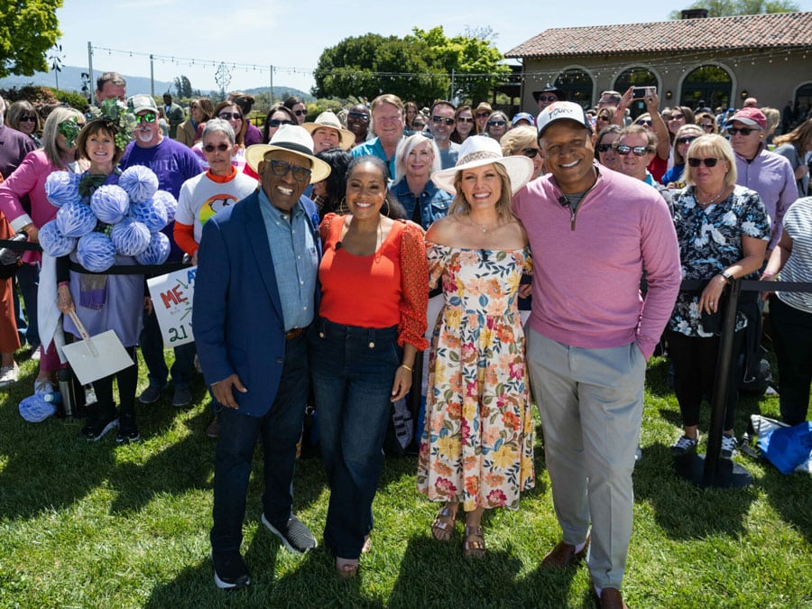 Al Roker, Sheinelle Jones, Dylan Dreyer and Craig Melvin with the audience