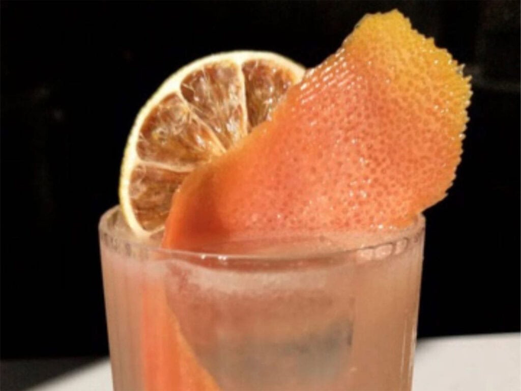 a craft cocktail from the shuckery in petaluma ca