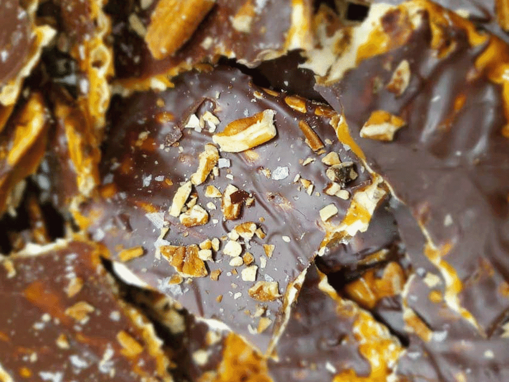 toffee matzo ball bark from the bagel mill in petaluma