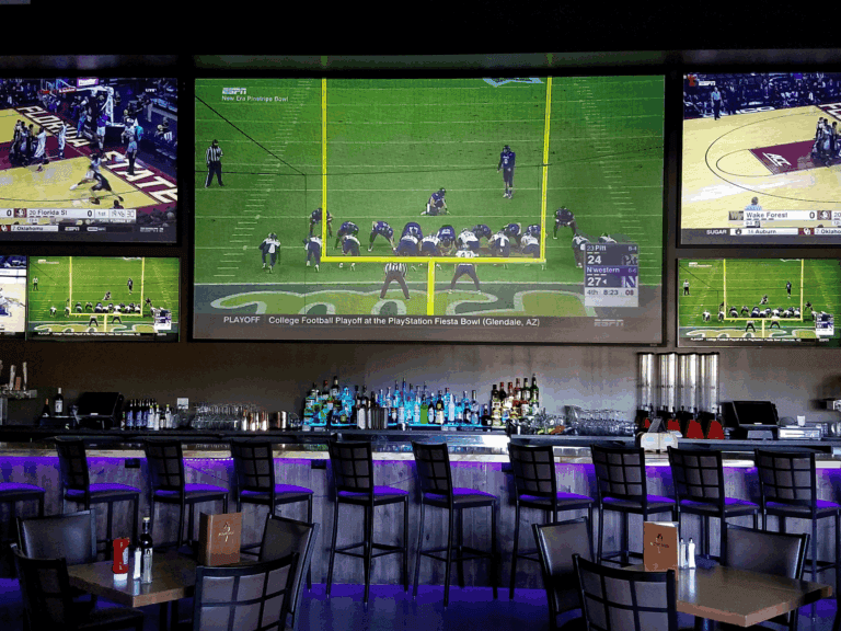 full bar and tvs to watch sports games at victory house epicenter sports bar in sonoma county