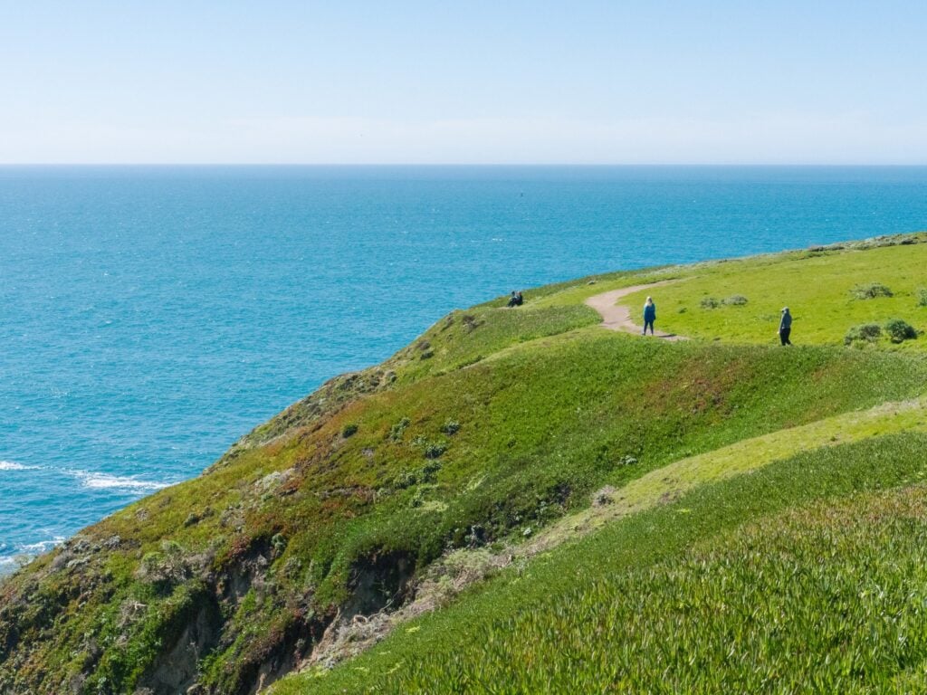 walking bodega head at the sonoma coast line
