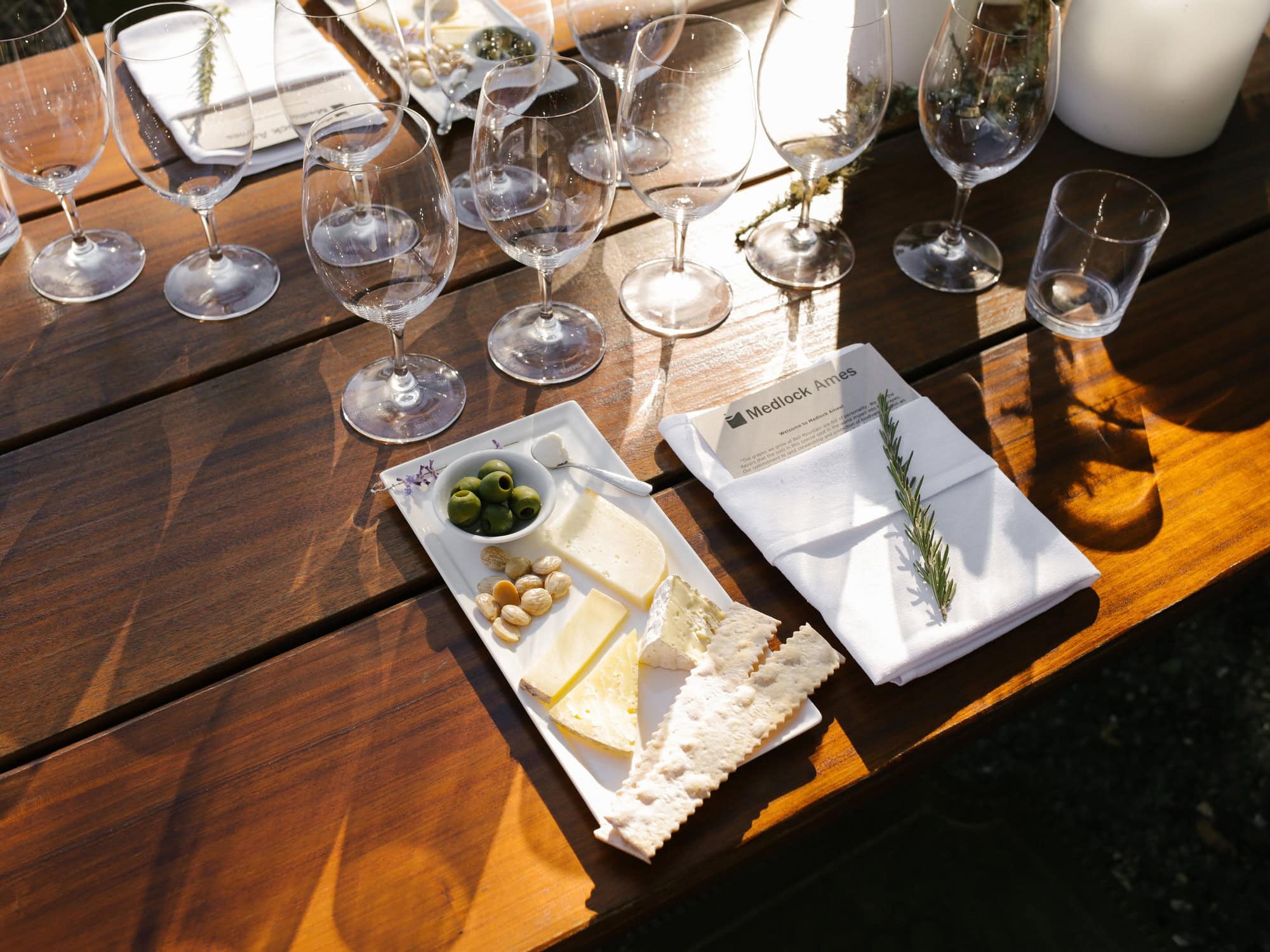 Tasting menu at Melock Ames