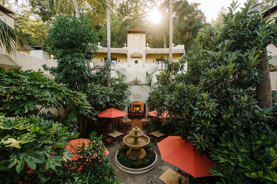 Courtyard at Kenwood Inn & Spa in Sonoma County