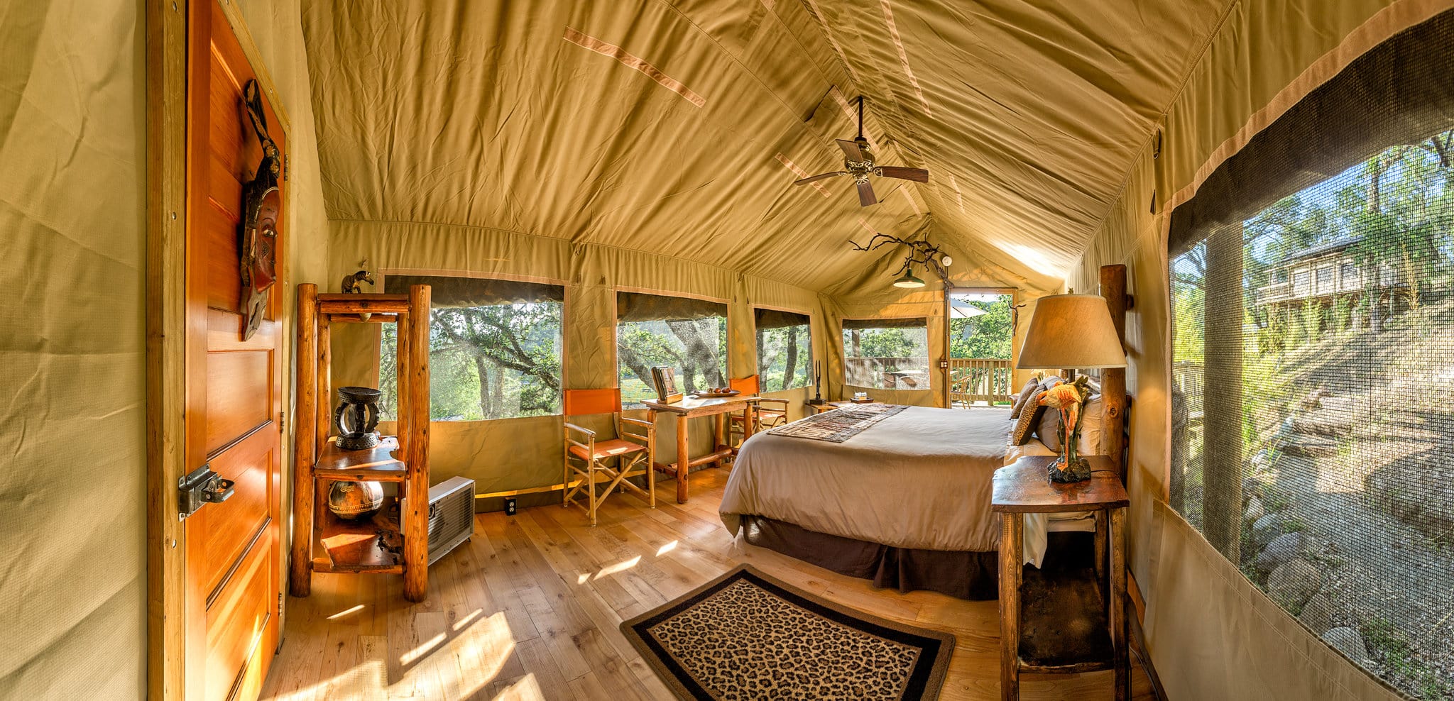 Safari West glamping in Santa Rosa, Sonoma County, California