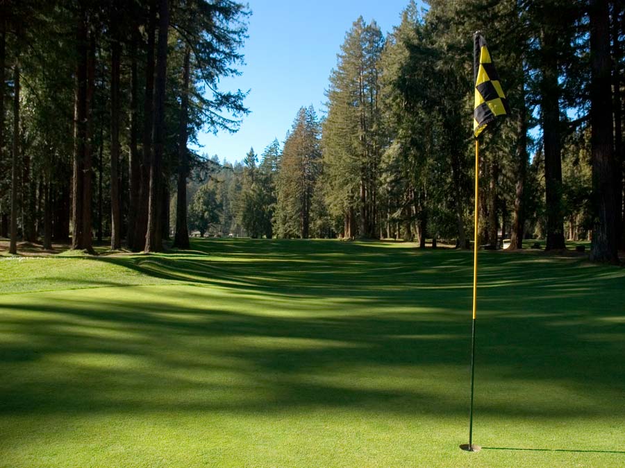 Northwood Golf Club is surrounded by redwood trees in Monte Rio, Sonoma County