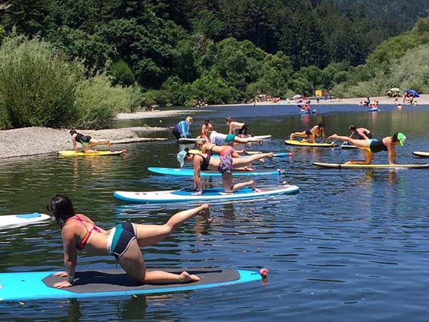 stand up paddleboarding on the russian river