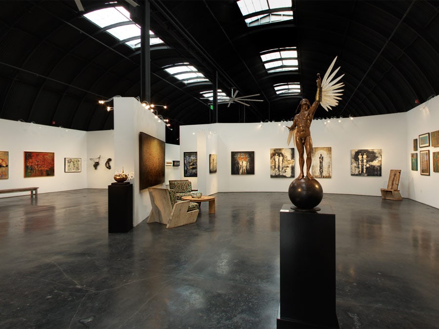 The interior of the Paul Mahder Gallery, Healdsburg