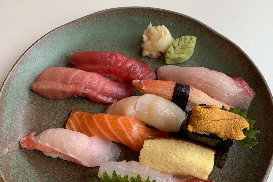 Chef's omakase nigiri at Asahi Sushi in Healdsburg —Photo by Nobuyuki Asahi