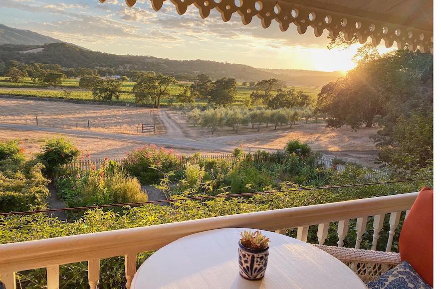 View from the porch at Beltane Ranch