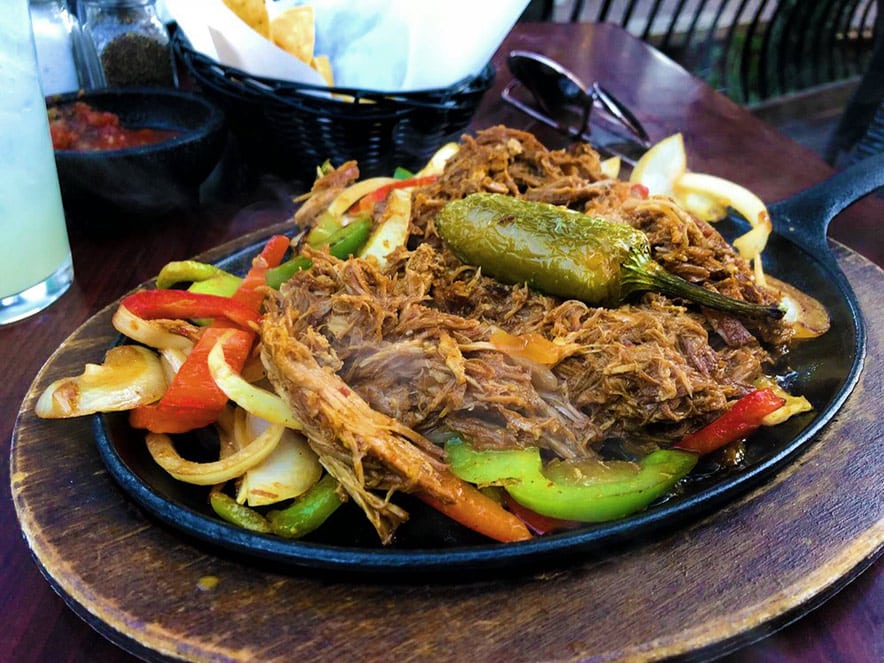 plate of carnitas at La Casa in Sonoma County