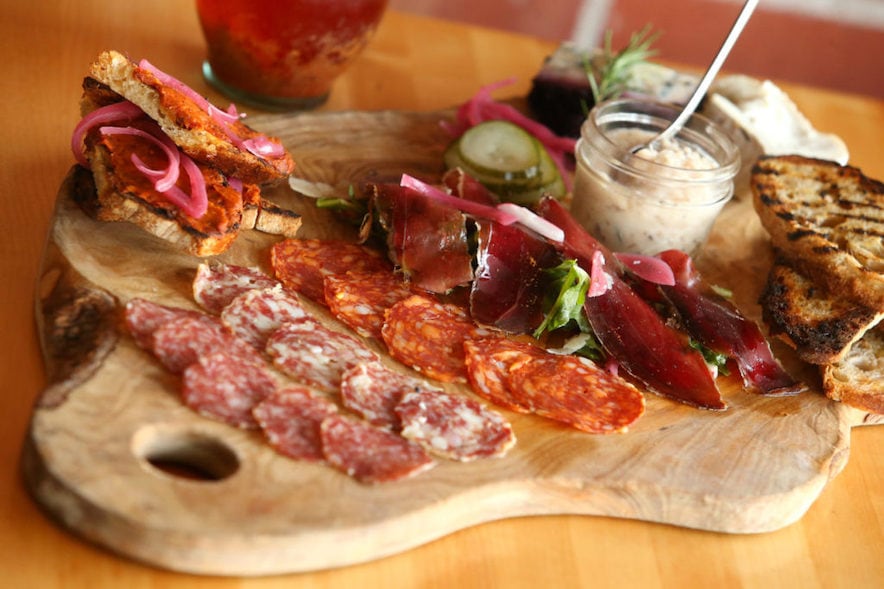 House Cured Salami and Cheese at Diavola in Geyserville—Photo by Christopher Chung