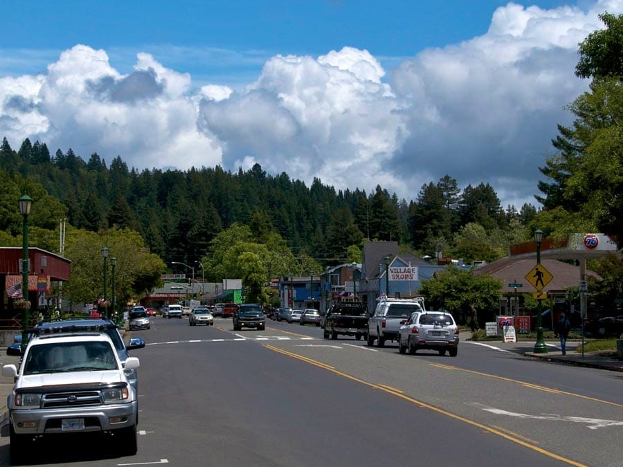 Main Street in downtown Guerneville