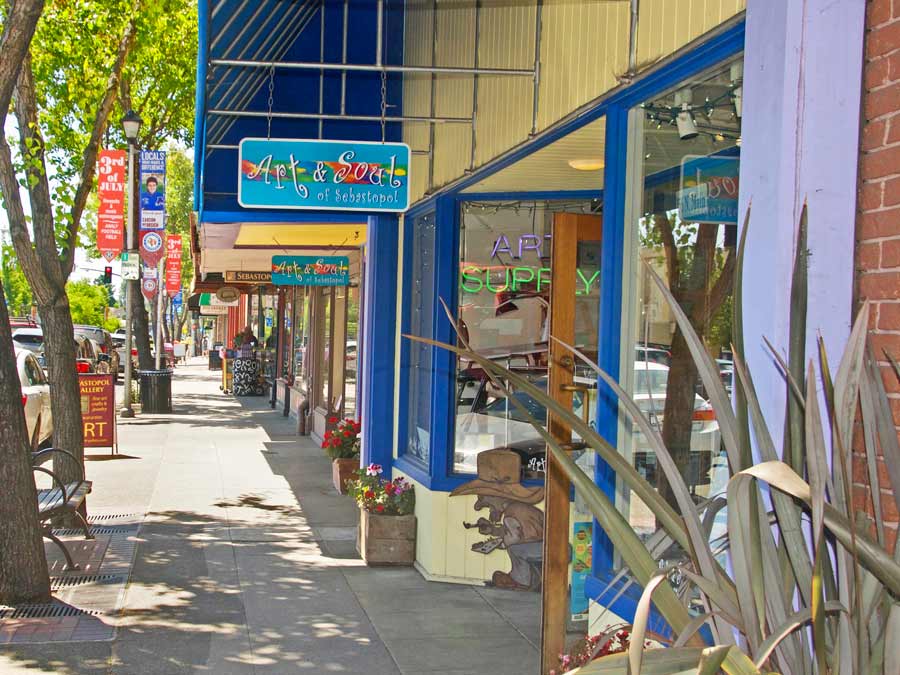 Main Street in downtown Sebastopol