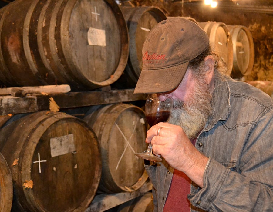 Tony Coturri makes natural wines with his label Coturri Winery in Sonoma County, California