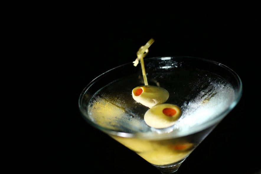 During happy hour at Stark's Steak and Seafood, enjoy a $6 vodka martini 