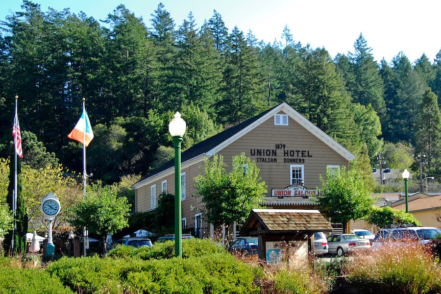 Exterior of the Union Hotel in Occidental 