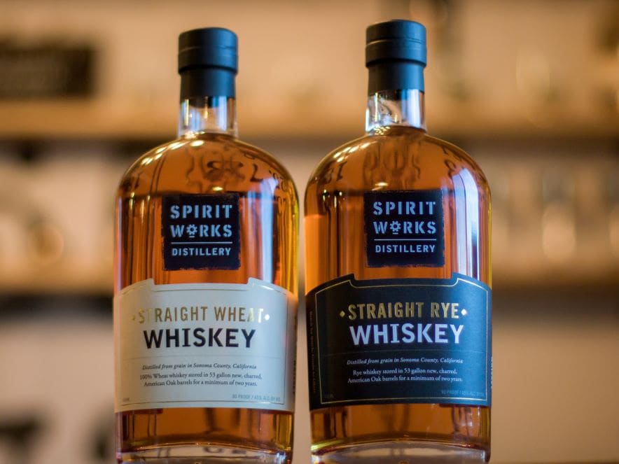 Picture of spirit works bottles of whiskey