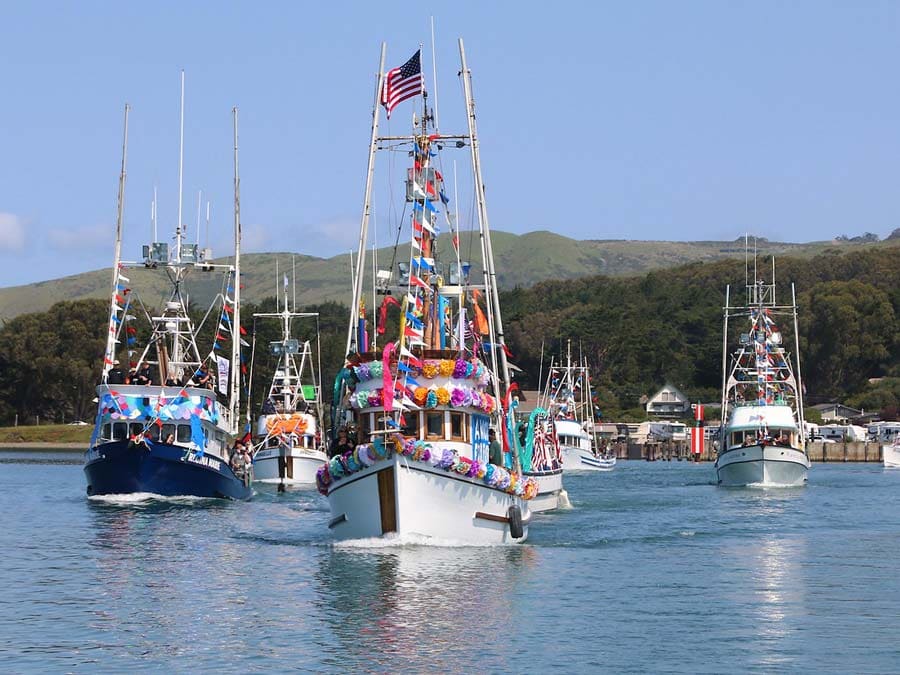 The blessing of the fleet at the Bodega Bay Fisherman’s Festival, Sonoma County