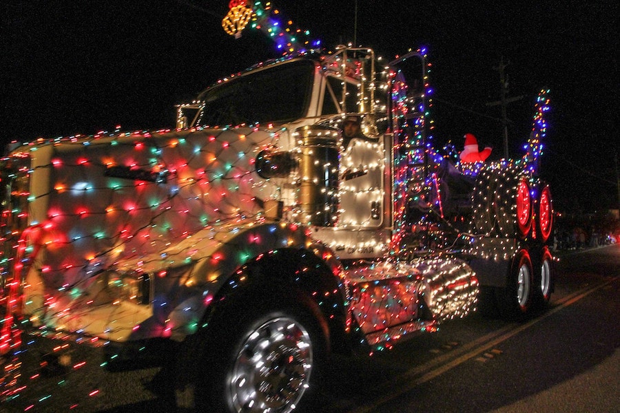 Geyserville Lighted Tractor Parade 