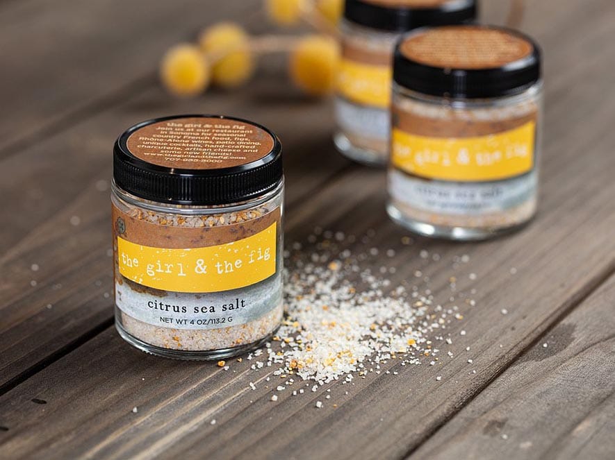 sea salt in jars